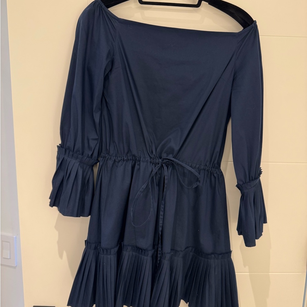 Alexis Blue Off-Shoulder Dress Small